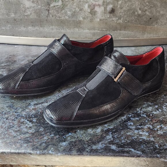 Amalfi By Rangoni Egadi Monk Strap Moccasin Shoes Size 10 - Picture 3 of 16